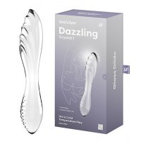 Dong en Verre Satisfyer Dazzling Crystal 18cm ø3,5