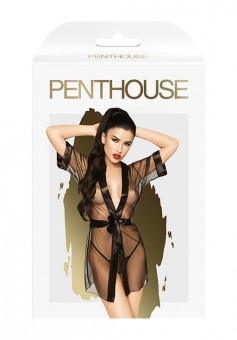 Kimono Penthouse Midnight Mirage Noir S-L