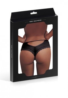 Tanga Dentelle Noir Paris Hollywood S-M