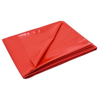 Drap Housse de Massage Vinyle Rouge 200x220cm