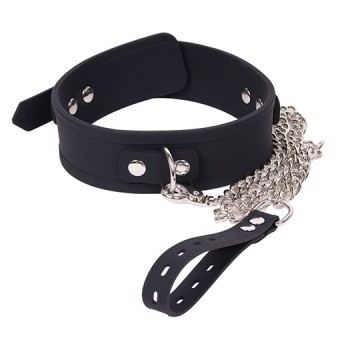 Collier avec Laisse Deluxe Kiotos Noir