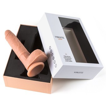 Vibro Raliste Testicules avec Rotation 23cm 4,5