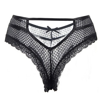 Tanga Dentelle Noir Paris Hollywood S-M