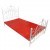 Drap Housse de Massage Vinyle Rouge 200x220cm