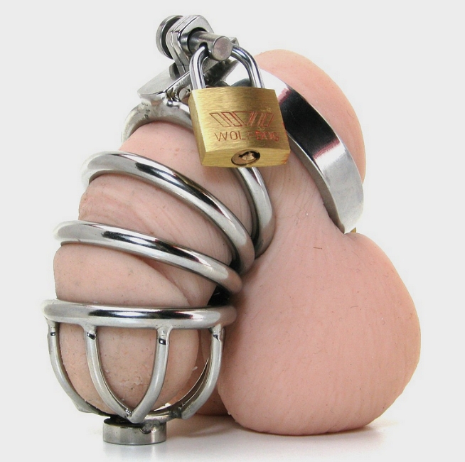 Petite cage de chasteté en métal pour homme en acier inoxydable - Cage  plate avec serrure foncée BDSM - Jouets sexuels pour couples (40 mm, une  seule